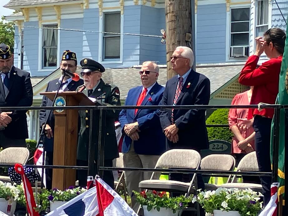 Michael Amodio, commander of Amvets Post 111, called on Americans to honor the nation’s war dead with a moment of silence at 3 p.m. on Memorial Day.
